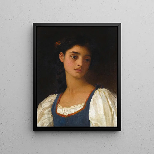 Nicandra - Frederic Leighton — gerahmtes Bild an der Wand