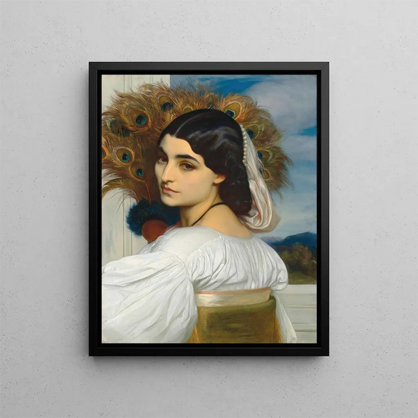 Pavonie - Frederic Leighton — gerahmtes Bild an der Wand