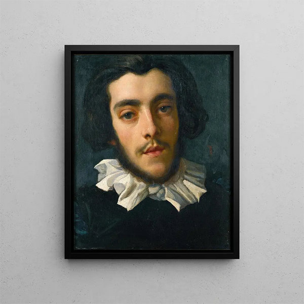 Portrait von Charles Édouard Perugini - Frederic Leighton — gerahmtes Bild an der Wand