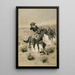 Jours sur la prairie, mains en l'air - Frederic Remington — gerahmtes Bild an der Wand