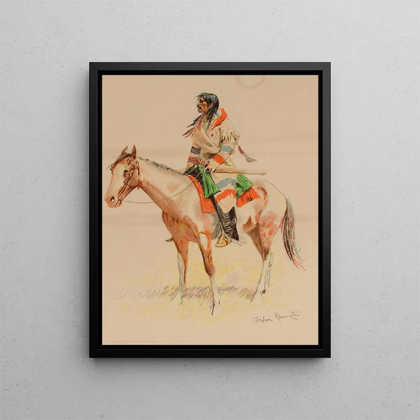 Métis - Frederic Remington — gerahmtes Bild an der Wand