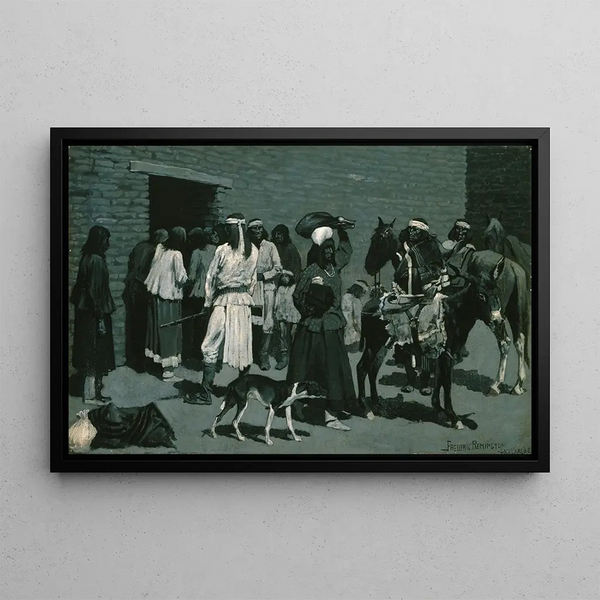 Frederic Remington - Pueblo Indian Village.webp