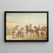 Signalant le commandement principal - Frederic Remington — gerahmtes Bild an der Wand