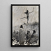 Der Feuerspucker hebt die Arme zum Donnervogel - Frederic Remington — gerahmtes Bild an der Wand