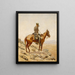 Le Belvédère - Frederic Remington — gerahmtes Bild an der Wand