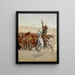 Le Round-Up - Frederic Remington — gerahmtes Bild an der Wand