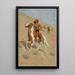 L'éclaireur - Frederic Remington — gerahmtes Bild an der Wand