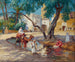 Ansicht eines algerischen Dorfes - Frederick Arthur Bridgman — Ansicht des Kunstwerks
