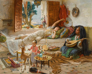 Frederick Arthur Bridgman - Afternoon Rest Algiers.webp