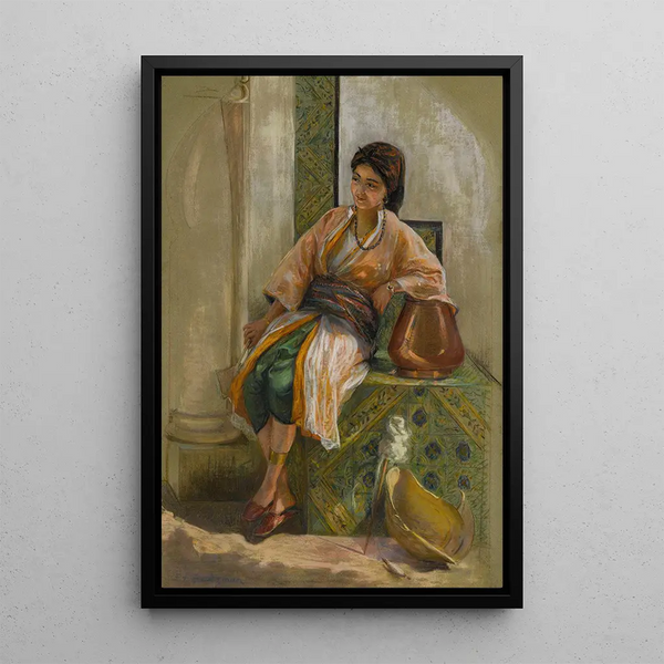 Frederick Arthur Bridgman - Jeune Fille Lventail.webp