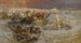 Pharao und seine Armee, die vom Roten Meer verschlungen werden - Frederick Arthur Bridgman — Ansicht des Kunstwerks