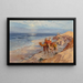 Sur la côte de Tanger l'Atlantique - Frederick Arthur Bridgman — gerahmtes Bild an der Wand