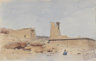 Frederick Arthur Bridgman - The Temple of Dendur Showing the Pylon and Terrace.webp