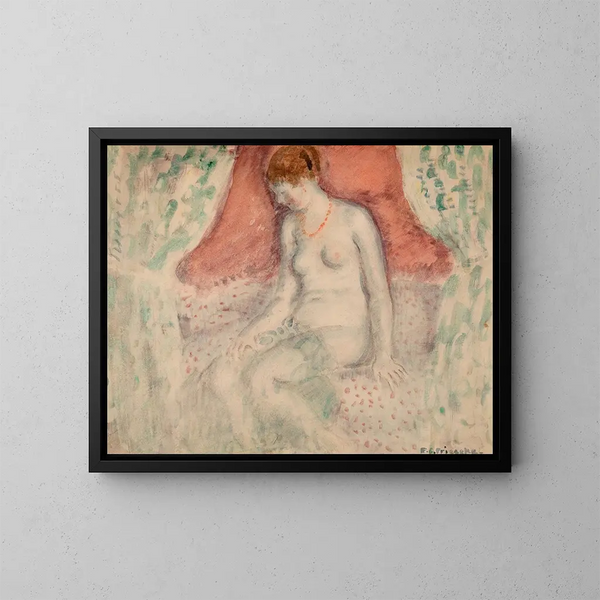 Akt - Frederick Carl Frieseke — gerahmtes Bild an der Wand