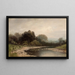 Über den Merced-Fluss, Kalifornien - Frederick Ferdinand Schafer — gerahmtes Bild an der Wand