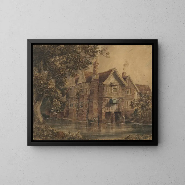 Alter Farnham Hall, Suffolk - Frederick George Reynolds — gerahmtes Bild an der Wand