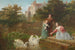 Nourrir les cygnes - Frederick Goodall — Ansicht des Kunstwerks