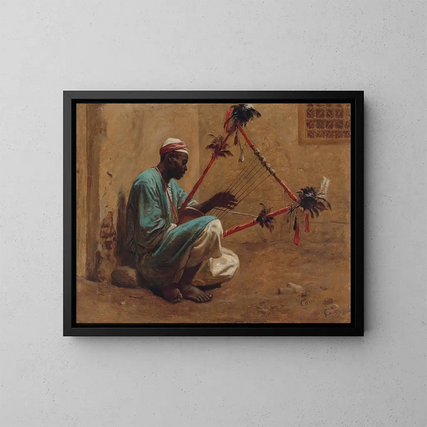 Der Zitherspieler - Frederick Goodall — gerahmtes Bild an der Wand