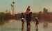 Le chemin du village, temps d'inondation, Égypte - Frederick Goodall — Ansicht des Kunstwerks