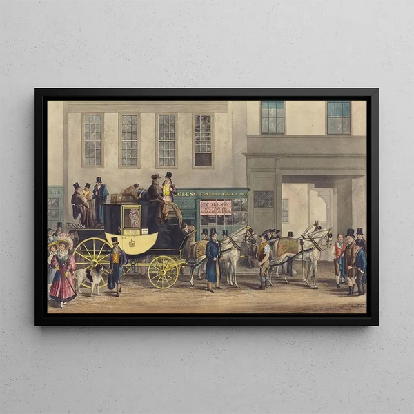 Frederick James Havell - The Blenheim Leaving The Star Hotel Oxford.webp