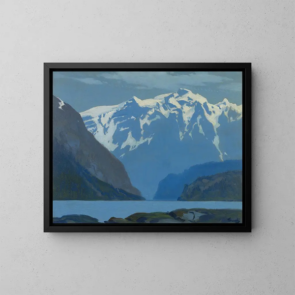 Seine Verzweiflung im Nordwesten, British Columbia - Frederick Judd Waugh — gerahmtes Bild an der Wand