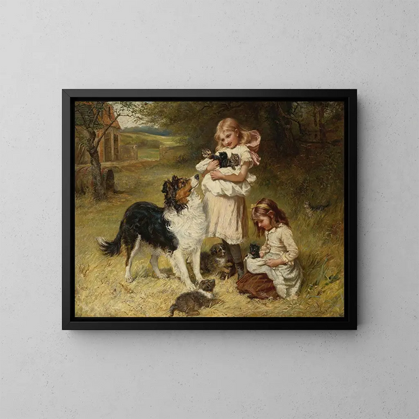 Familien der Rivalen - Frederick Morgan — gerahmtes Bild an der Wand