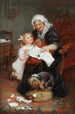 Der reuige Welpe - Frederick Morgan — Ansicht des Kunstwerks
