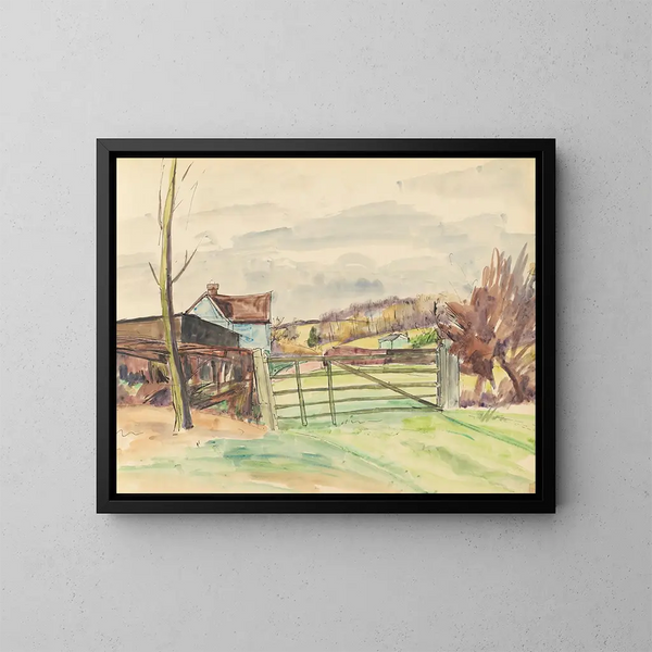 Fred J. Porter Skizzenbuch-Gemälde 15 - Frederick Porter — gerahmtes Bild an der Wand