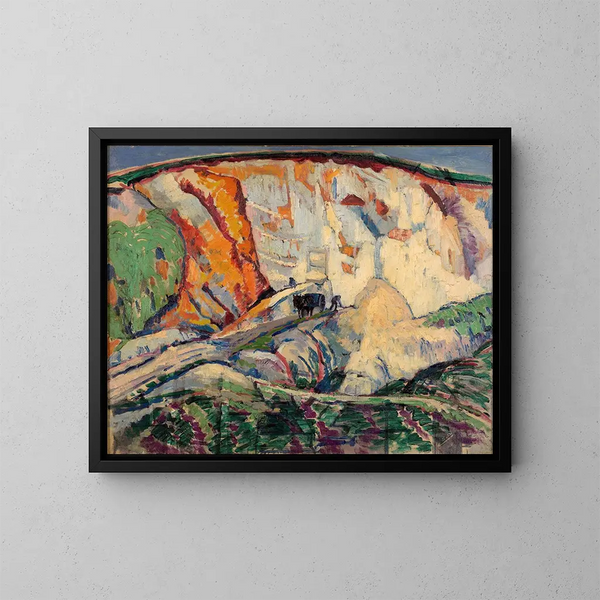 Die Kreidefelsen - Frederick Porter — gerahmtes Bild an der Wand