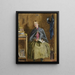 Eine Dienstmagd, die Lesen lernt - Frederick Smallfield — gerahmtes Bild an der Wand