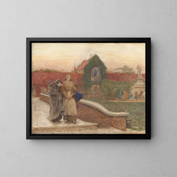 Der Zufluchthafen - Frederick Walker — gerahmtes Bild an der Wand