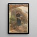 Der Muschelsammler - Frederick Walker — gerahmtes Bild an der Wand