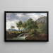 Landschaft der Klippen Djupadal in Blekinge - Frederik Christian Jakobsen Kirskou — gerahmtes Bild an der Wand