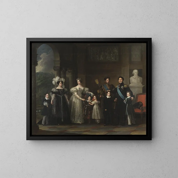 Familie Bernadotte - Fredric Westin — gerahmtes Bild an der Wand