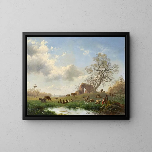 April - Fredrik Marinus Kruseman — gerahmtes Bild an der Wand