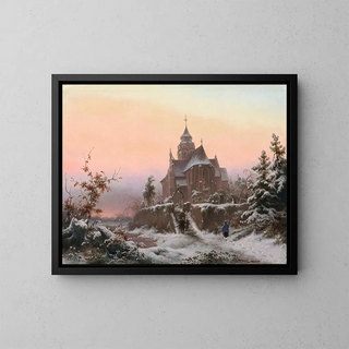 Dezember - Fredrik Marinus Kruseman — gerahmtes Bild an der Wand