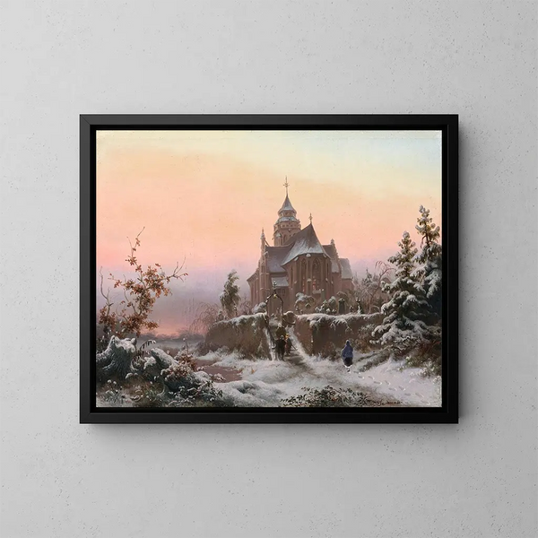 Dezember - Fredrik Marinus Kruseman — gerahmtes Bild an der Wand