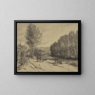French School - A Landscape with a River.webp
