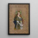 Sarah Bernhardt in Gismonda - École Française — gerahmtes Bild an der Wand