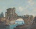 Das Salario-Brücke mit Waschfrauen - Französische Schule — Ansicht des Kunstwerks
