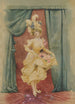 Frau mit Rosen - Französische Schule — Ansicht des Kunstwerks