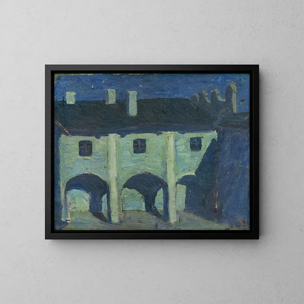 Neues Porträt der jungen Frau - Frida Konstantin — gerahmtes Bild an der Wand