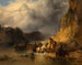 Ein Konvoi von Booten auf der Donau - Friedrich August Matthias Gauermann — Ansicht des Kunstwerks