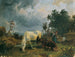 Ein graues Pferd auf der Heide - Friedrich August Matthias Gauermann — Ansicht des Kunstwerks