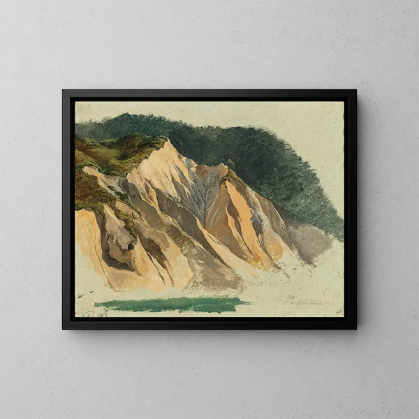 Ruine de rochers près de Wildalpen - Friedrich August Matthias Gauermann — gerahmtes Bild an der Wand