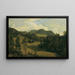 Landschaft bei Miesenbach - Friedrich August Matthias Gauermann — gerahmtes Bild an der Wand