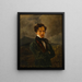 Selbstporträt von Friedrich August Gauermann - Friedrich August Matthias Gauermann — gerahmtes Bild an der Wand