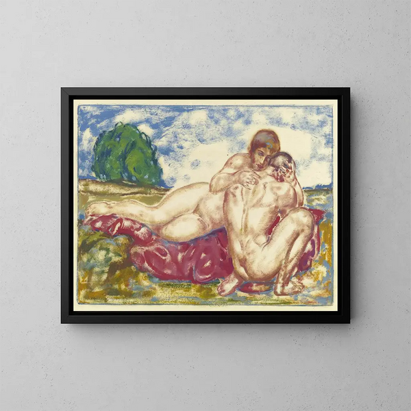 Anbetung III - Friedrich August Weinzheimer — gerahmtes Bild an der Wand