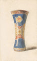 Vase gemalt mit blauer Basis - Friedrich Carl von Scheidlin — Ansicht des Kunstwerks