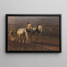 Bauern mit Pferdegespann - Friedrich Eckenfelder — gerahmtes Bild an der Wand